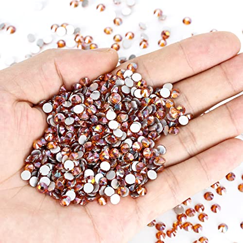 Novani Purple Rhinestones, Flatback Loose Crystal Gemstones 1440pcs Glass Rhinestones for Clothes Shoes Crafts Makeup Nail Art and DIY Decorations(SS6, Purple Velvet)