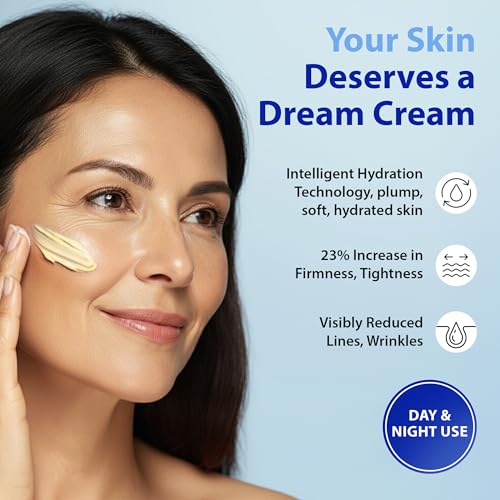 Dr. Denese HydroShield Dream Cream 1.7 oz ? Advanced Moisturizer with Ceramides, Retinol and Peptides for Smooth Radiant Skin, Improved Elasticity and Deep Hydration ? Doctor Developed, Cruelty Free