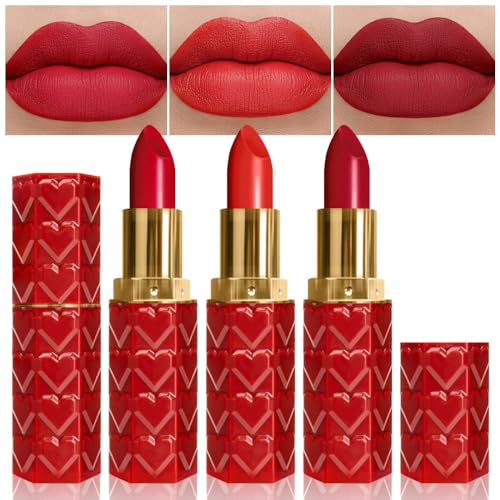 Matte Velvet Lipstick Set - 3 Shades Waterproof 24H
