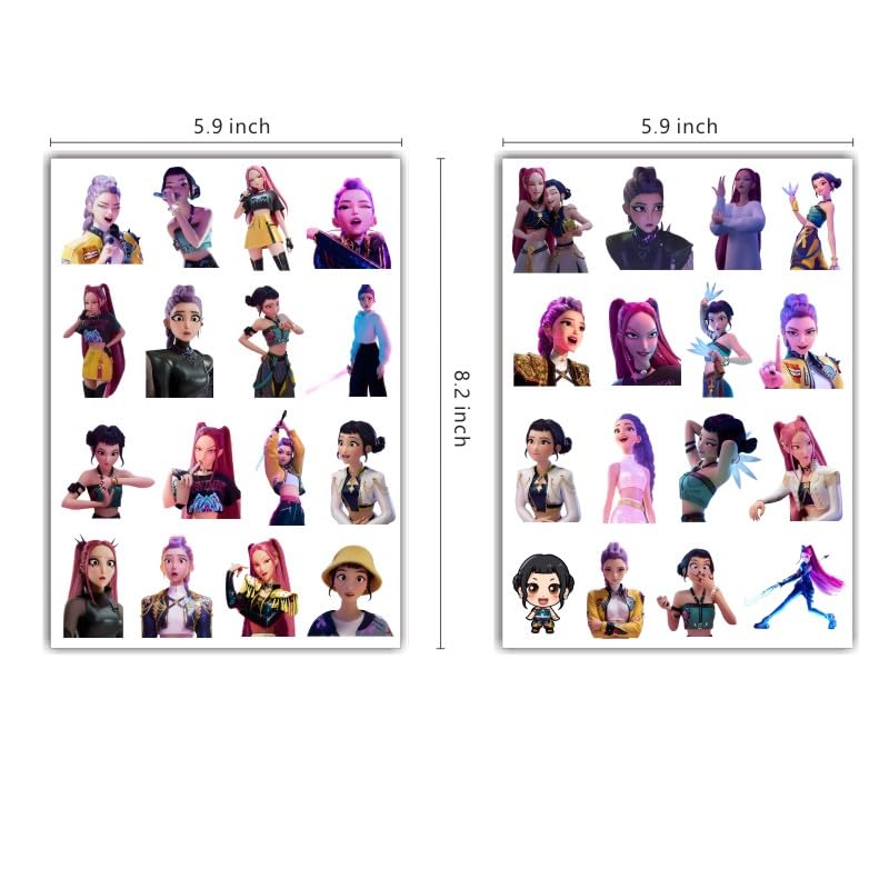 8 Sheet Demon Temporary Tattoos for Kids Birthday Party