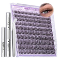 Wispy Lash Clusters Kit with Glue, Remover & Tweezers