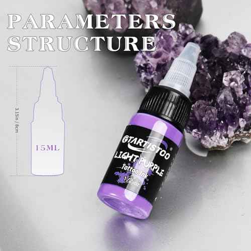 GTARTISTOO 8 Colors Tattoo Ink Set 1/2 OZ(15ml)/Bottle Professional Tattoo Ink Tattoo Inks Pigment Kit