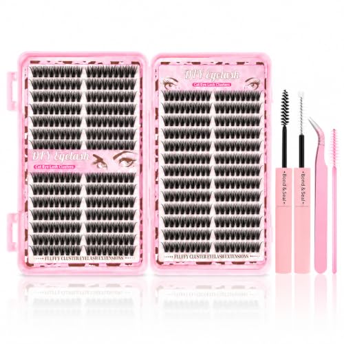 60D Lash Clusters DIY Eyelash Extensions Kit - 332Pcs Fluffy