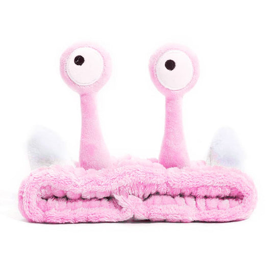 Hofar Face Wash Headband Hairband with Palm and Snail Coral Fleece Cartoon Cute Creative Hair Accessories