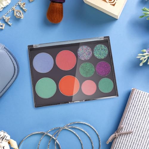 3-Pack Magnetic Makeup Palette with Clear Top & 60 Stickers