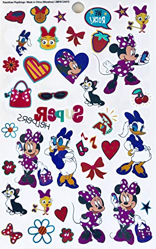 Minnie Mouse Bowtique Temporary Tattoos - 140+ Designs, 2-Pack