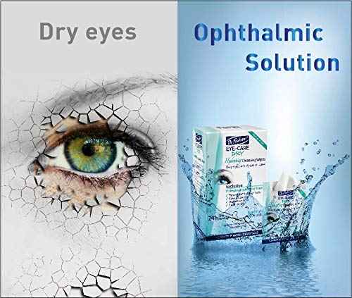 Dr. Fischer Tea Tree Eyelid Wipes for Dry Eyes - Gentle Eye Wipes for Everyday Eye Conditions and Hypoallergenic Makeup Remover (60 Wipes)