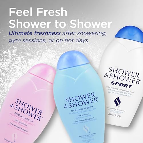 Shower to Shower Talc Free Body Powder, 8 oz, Pack of 4