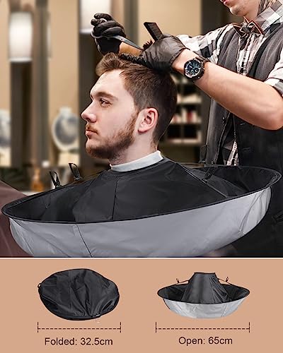 Lictin Hair Cloak Cape Black Waterproof Haircut Apron
