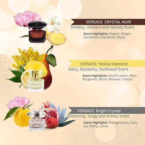 Versace Women's 3-Piece Mini Perfume Gift Set - Travel Fragrance Sampler