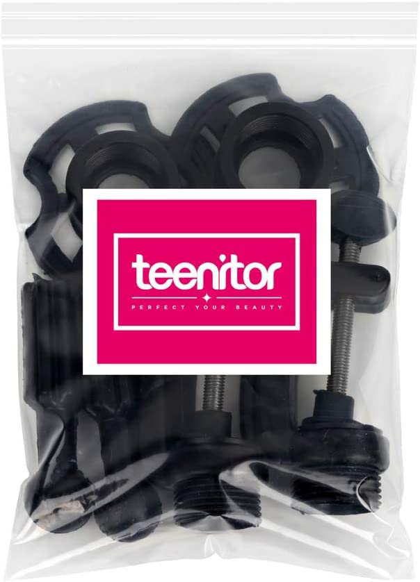 Teenitor Wig Mannequin Head Stand 2 Pack Black