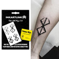 INKARTLINK Semi-Permanent Tattoos - Waterproof, Lasts 7-14 Days