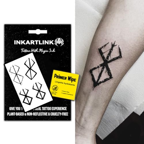 INKARTLINK Semi-Permanent Tattoos - Waterproof, Lasts 7-14 Days