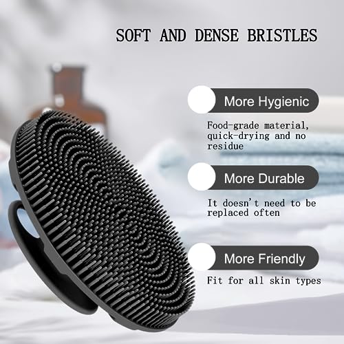 INNERNEED Food-Grade Silicone Body Scrubber Brush