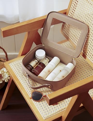 Popvibe Clear Makeup Bag Travel Cosmetic Organizer Large
