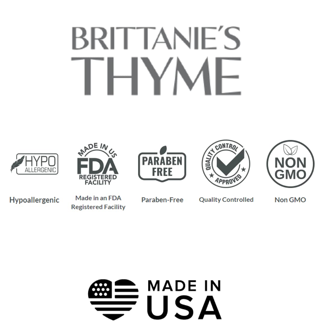 Brittanie's Thyme Organic Natural Hand Soap, 16 oz (Lemongrass) Moisturizing Castile Soap Made Olive Oil And Natural Luxurious Essential Oils. Vegan, Gluten & Cruelty Free,