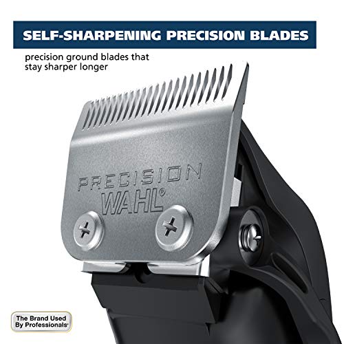 Wahl Corded Hair Clipper Kit with Adjustable Blade & 12 Guard Attachments