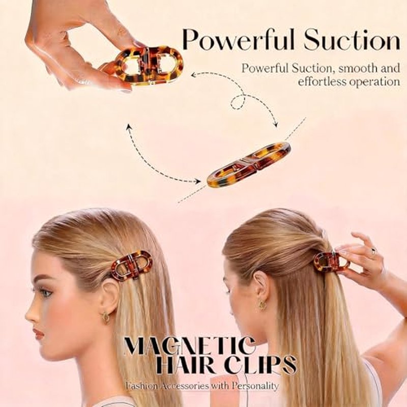 Magnetic Hair Clips - Strong Hold, No-Crease Design