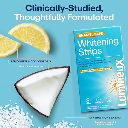 Lumineux Peroxide-Free Teeth Whitening Strips, 9 Treatments