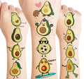 Avocado Temporary Tattoos – 96 Pieces, 8 Sheets for Parties