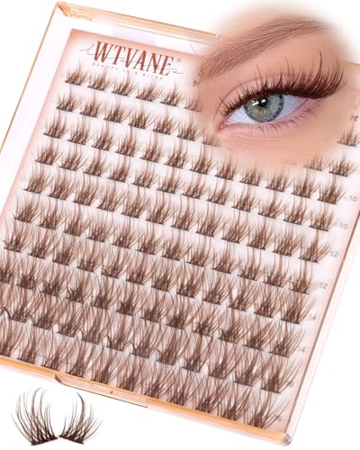Brown Lash Clusters - Natural C-Curl Eyelash Extensions 8-16mm