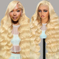 613 Blonde Body Wave Lace Front Wig - Human Hair 22 Inch