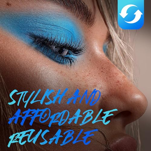 SOFT MAGNETIC EYELASHES with Applicator and Setting Gel£¬Magnetic Eyelashes with Natural Look£¬Reusable£¬ No Glue Needed, Easy to Apply£¬Waterproof, Lightweight, Suit for Natural Makeup