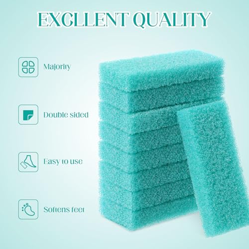 Pumice Stone Bulk 300 Pack - Foot Scrubber Callus Remover for Feet (Cyan)