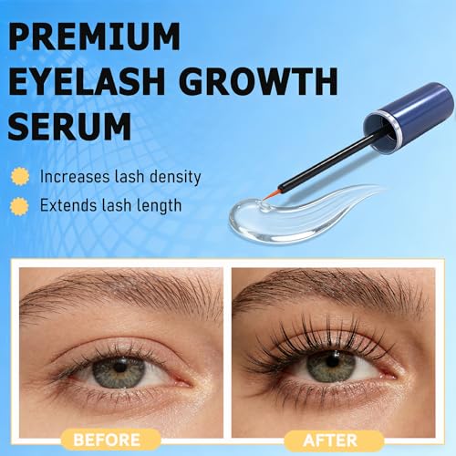 Eyelash Growth Serum - Natural Vegan Formula for Longer Lashes