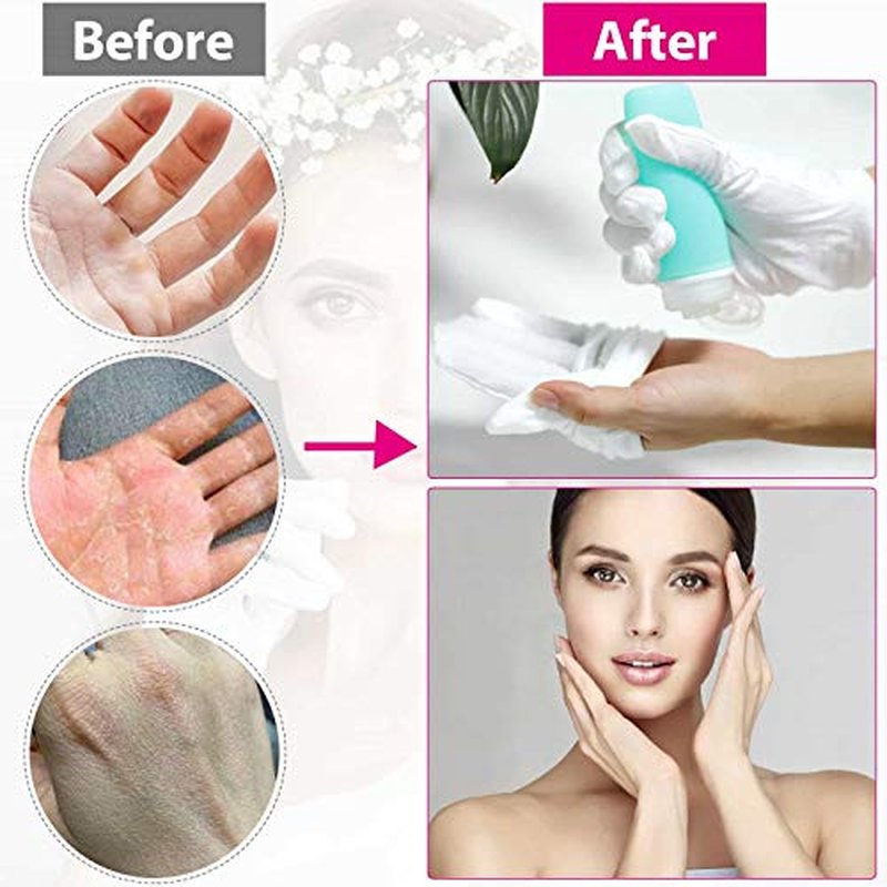 20 Pairs White Cotton Gloves for Dry Hands & Eczema