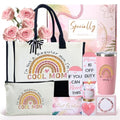 Best Mom Ever Gifts Mothers Day from Daughter Son Birthday Thank You Gift Basket for Mother in Law, Women, New Mom Valentines Gift Box for Wife from Husband with Canvas Tote Bag Tumbler Sock