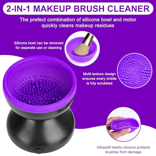 Electric Makeup Brush Cleaner Machine - USB Automatic Deep Clean