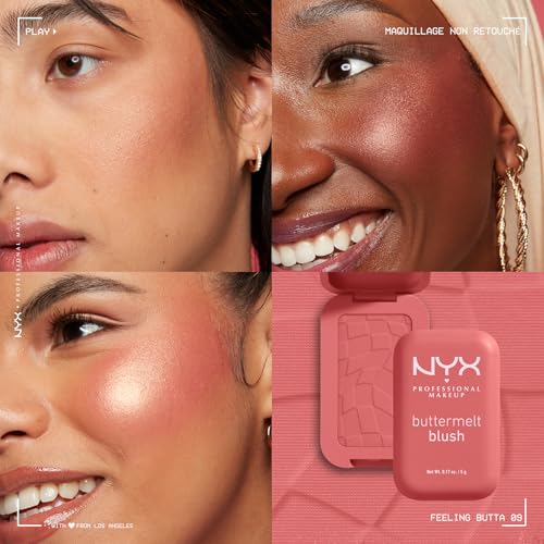 Feeling Butta Buttermelt Powder Blush 0.17oz NYX – Fade/Transfer-Resistant, Up to 12HR