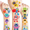 96 PCS Robot Temporary Tattoos for Kids - Waterproof Party Favors