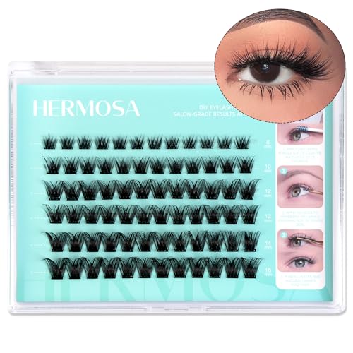 Hermosa Vegan Mink Eyelash Clusters D Curl 8mm-16mm