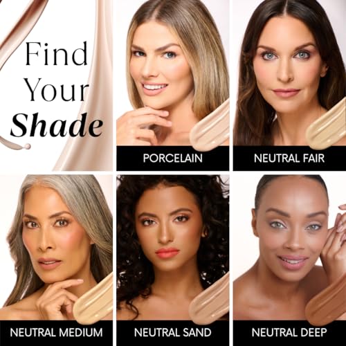 Mini Skin Caring Concealer, Cover Dark Circles Medium to Full Coverage - Hydrating & Long-Lasting Liquid Concealer, Vitamin E & C, Arnica, Hyaluronic Acid, Caffeine - Neutral Fair