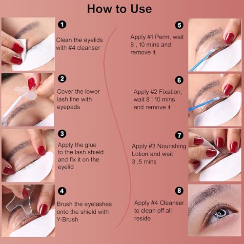 2026 VedoAID New Upgraded EyeLash Lift Kit Eyelash Extension Kit Eyelash Perm Kit, Eyelash Lifting & Eyelash Curling Includes Eye Shields, Pads, Accessories, Easy for Beginner,Achieve Salon-Quality