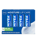 NIVEA Moisture Lip Balm with Shea Butter, 4-Pack