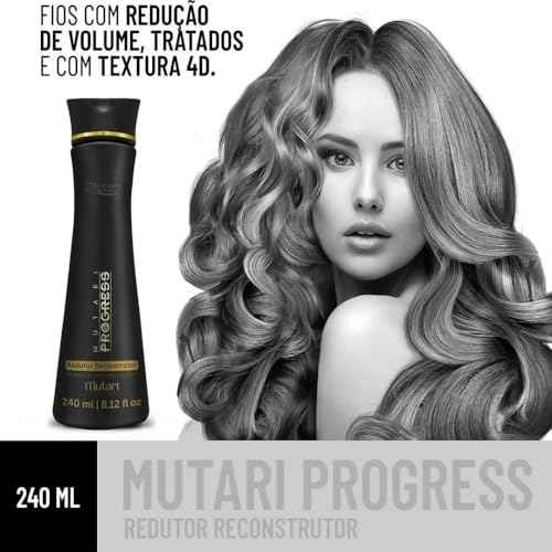 MUTARI Brazilian Keratin Treatment PROGRESS | Smoothing System | All Hair types | Hair Straightener with Bamboo Extract, Hyaluronic Acid, Shea Butter, Hydrolyzed Keratin | Alisado Brasile?o sin Formol