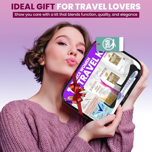 TrekTote Travel Toiletry Kit for Women – 15-Piece TSA-Approved Set