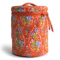 Vera Bradley Women's Premium Cotton Upright Cosmetic Organizer, Garden Paisley, One Size