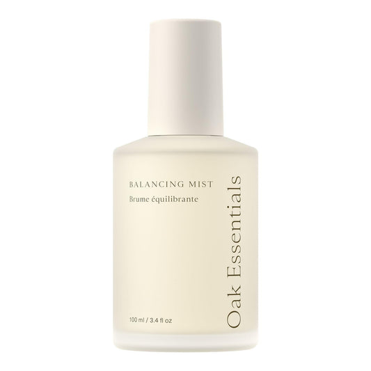 Oak Essentials Balancing Mist | Antioxidant-Rich Rose Water & Aloe Toning Face Mist That Helps Hydrate, Calm, and Refresh, 3.4 Fl Oz