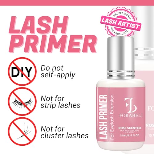 Forabeli Lash Primer for Eyelash Extensions | Oil-Free
