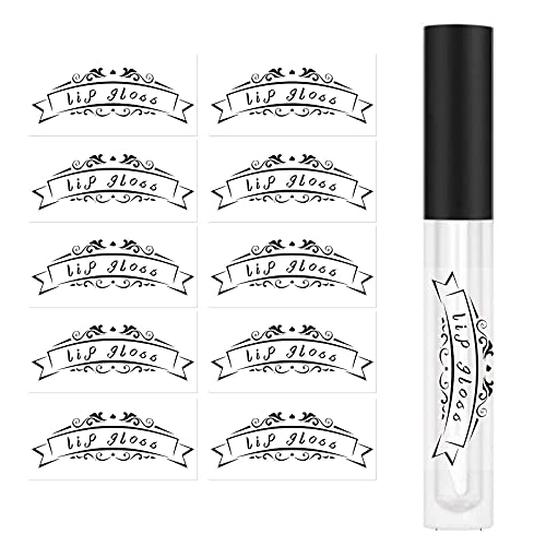 Clear Waterproof Lip Gloss Bottle Stickers - 2x1 Inch, 200 Pack