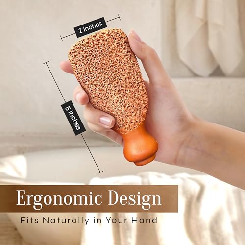 Facón Terracotta Pumice Stone - 2-Sided Foot Callus Remover & Scrubber