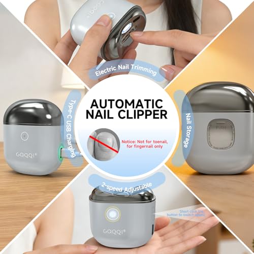 Automatic Electric Nail Clipper for Seniors with LED Light