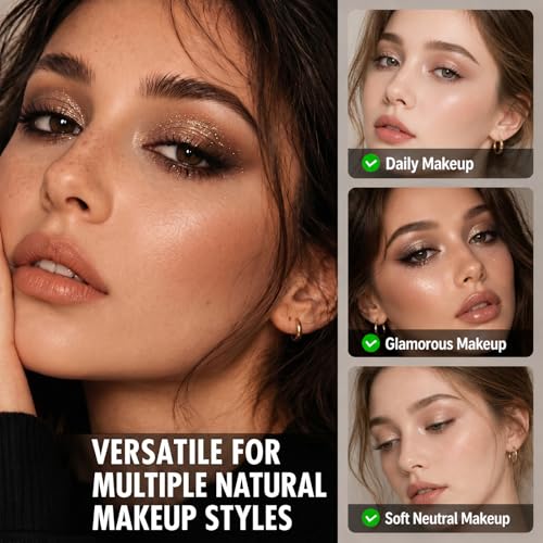 9-Color Nude Eyeshadow Palette with Mirror – Long-Lasting Waterproof