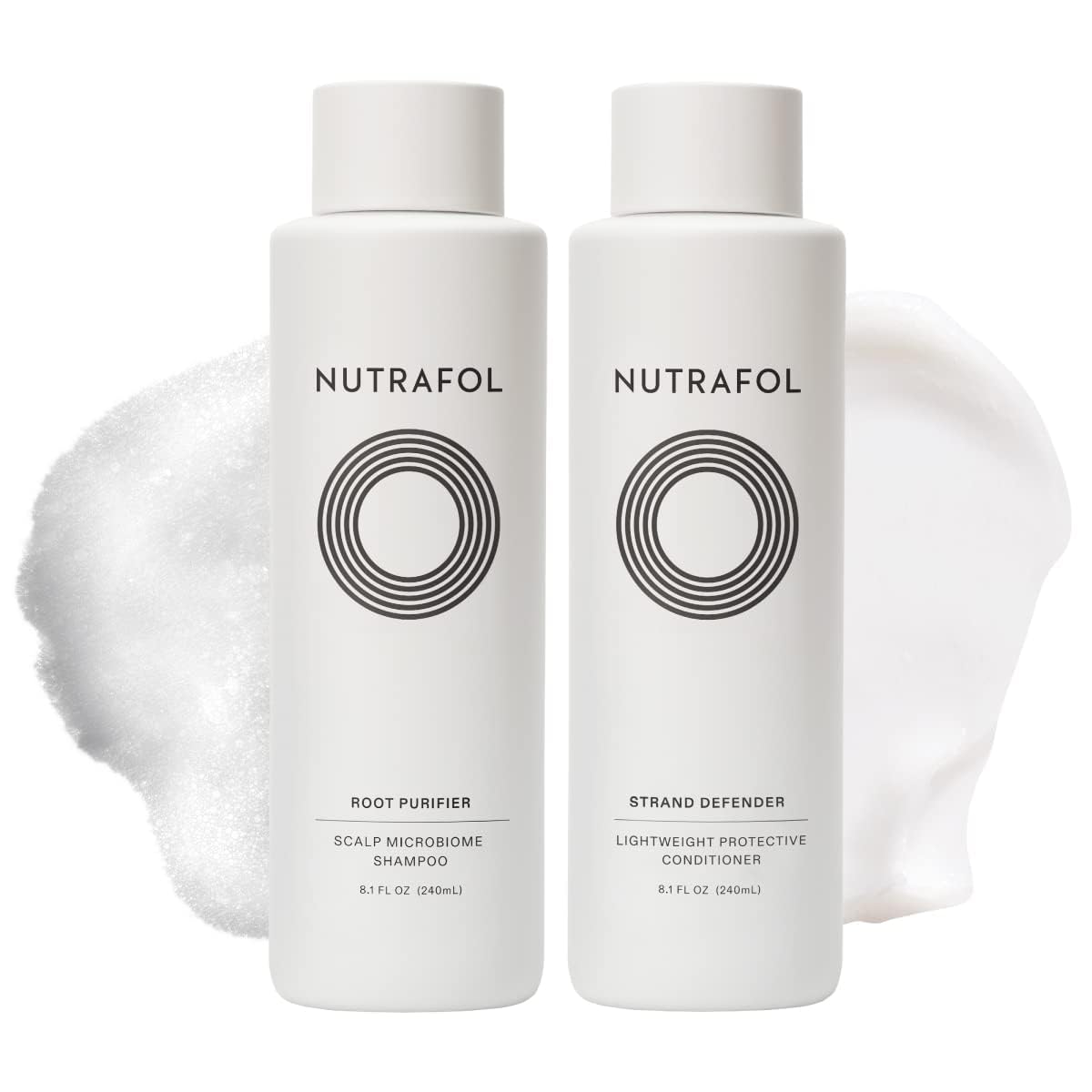 Nutrafol Shampoo and Conditioner, Cleanse and Protect Hair and Scalp, Improves Hair Volume, Strength and Texture, Physician-formulated for Thinning Hair, Color Safe - 8.1 Fl Oz Bottle