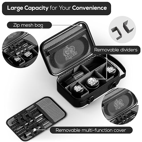 Premium Carbon Lined Smell Proof Bag with Combination Lock | Multi-Use Organization Bag with Accessories | Storage and Containers kit | Stash box | Birthday Gifts for Men/Women.