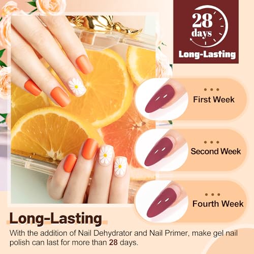 JODSONE 4-Piece Gel Nail Prep Kit - 15ml Dehydrator, Primer, Base & Top Coat